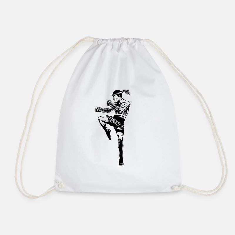 Muay Thai - Turnbeutel - Weiß