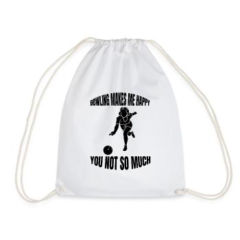 Bowling Skittles Cadeau Bowling Ball Kegel Bowler - Sac de sport léger - blanc - Devant