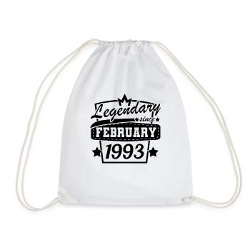 Legendär seit Februar 1993 Retro - Turnbeutel - Weiß - Vorne