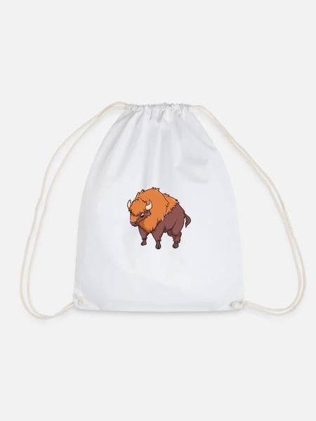 Kawaii Wisent - Turnbeutel - Weiß
