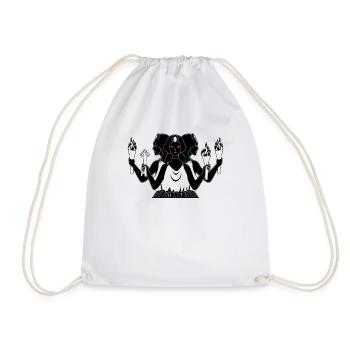 Hecate Witchcraft Triple Moon The Goddess - Drawstring Bag - white - Front