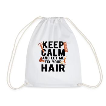Coiffeur Coiffeur Coiffeur Coiffeur - Sac de sport léger - blanc - Devant