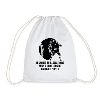 Cadeau de baseball Jeu de baseball Amateurs de baseball - Sac de sport léger - blanc - Devant