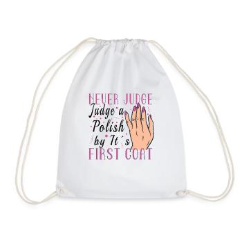Nail Tech Nail Technician Manicurist Nails Artist - Drawstring Bag - white - Front