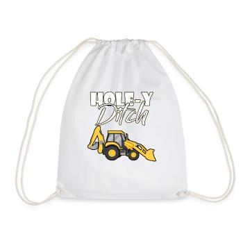 Conducteur d’excavatrice Conducteur d’excavatrice Cadeaux Hommes Construction - Sac de sport léger - blanc - Devant