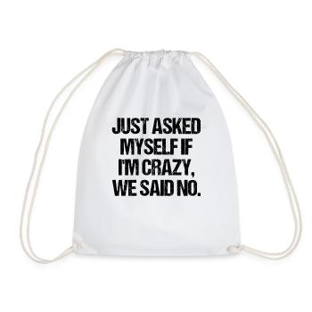 Hilarant étrangement auto-questionnement ironique - Sac de sport léger - blanc - Devant