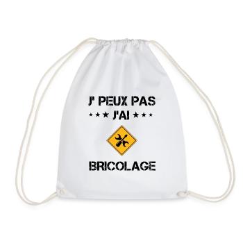 j'peux pas j'ai bricolage cadeau bricoleur - Sac de sport léger - blanc - Devant