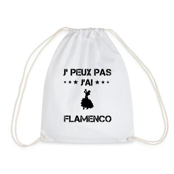 j'peux pas j'ai flamenco espagnol cadeau danseuse - Sac de sport léger - blanc - Devant