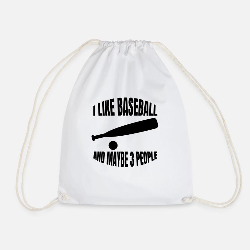 Baseball Baseballspiel Geschenk Baseballliebhaber - Turnbeutel - Weiß