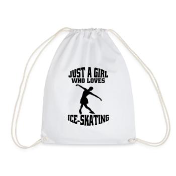 Eiskunstlaufen Eislauf Schlittschuh Eiskunstlauf - Turnbeutel - Weiß - Vorne