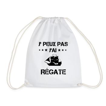 j'peux pas j'ai régate cadeau bateau - Sac de sport léger - blanc - Devant