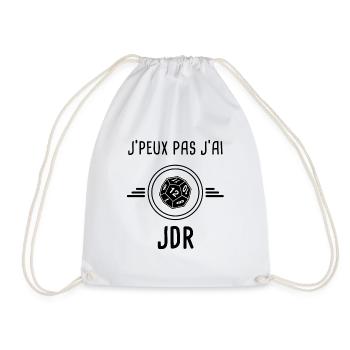 j'peux pas j'ai jdr - Sac de sport léger - blanc - Devant