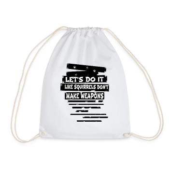 Funky Geek Anti War présente des citations amusantes - Sac de sport léger - blanc - Devant