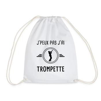 j'peux pas j'ai trompette - Sac de sport léger - blanc - Devant
