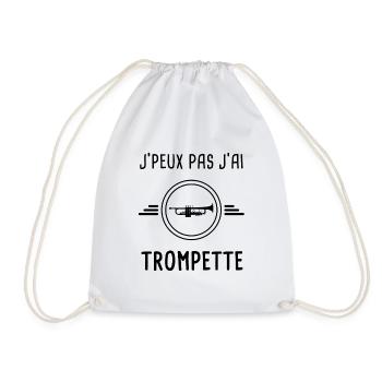 j'peux pas j'ai trompette instrument - Sac de sport léger - blanc - Devant