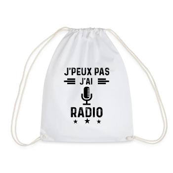 j'peux pas j'ai radio audio - Sac de sport léger - blanc - Devant