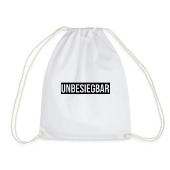 Unbesiegbar - Turnbeutel - Weiß - Vorne