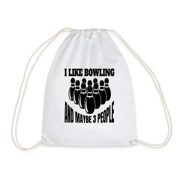 Bowling Skittles Cadeau Boule de bowling Bowler Skittles - Sac de sport léger - blanc - Devant