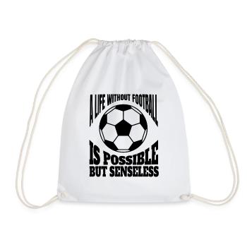 Fußballtrainer Fußballer Fußballspieler Fußball - Turnbeutel - Weiß - Vorne