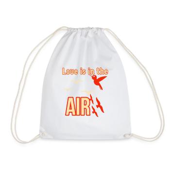 Love is in the air birds - Drawstring Bag - white - Front