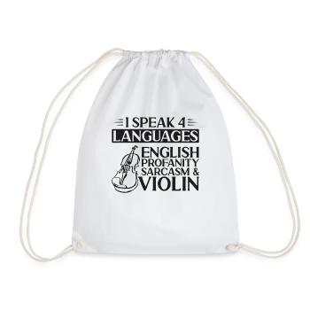 Violoniste I Speak 4 - Sac de sport léger - blanc - Devant