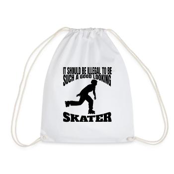 Patinage à roulettes Patin à roues alignées Cadeau Inliner Skater - Sac de sport léger - blanc - Devant