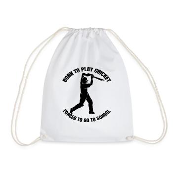 Cricket Slogan Cricket Fan Team Cricket Gift - Drawstring Bag - white - Front