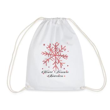Sensibilisation aux maladies cardiaques du ruban rouge - Sac de sport léger - blanc - Devant