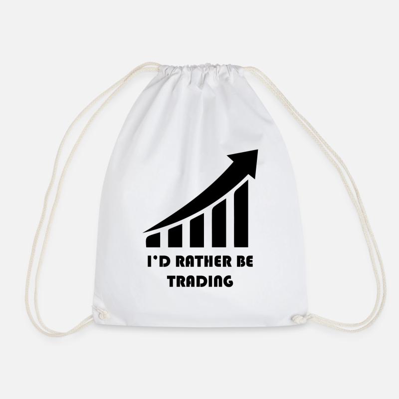 Bitcoin Trading Crypto Aktien - Turnbeutel - Weiß