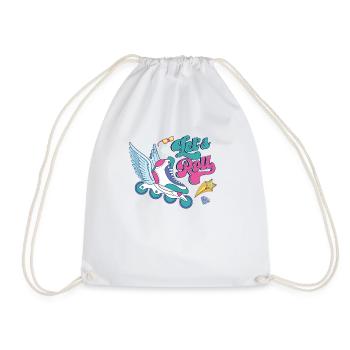 Inline Skating Inline Skating Gift - Drawstring Bag - white - Front