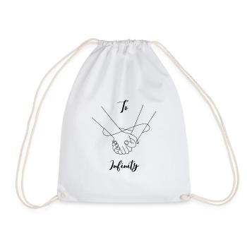 to infinity - Drawstring Bag - white - Front