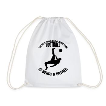 Soccer Player Dad Soccer Club Soccer Player Father - Drawstring Bag - white - Front