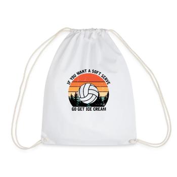 Humoristique Amateurs de Volleyball Moquerie Sportive - Sac de sport léger - blanc - Devant