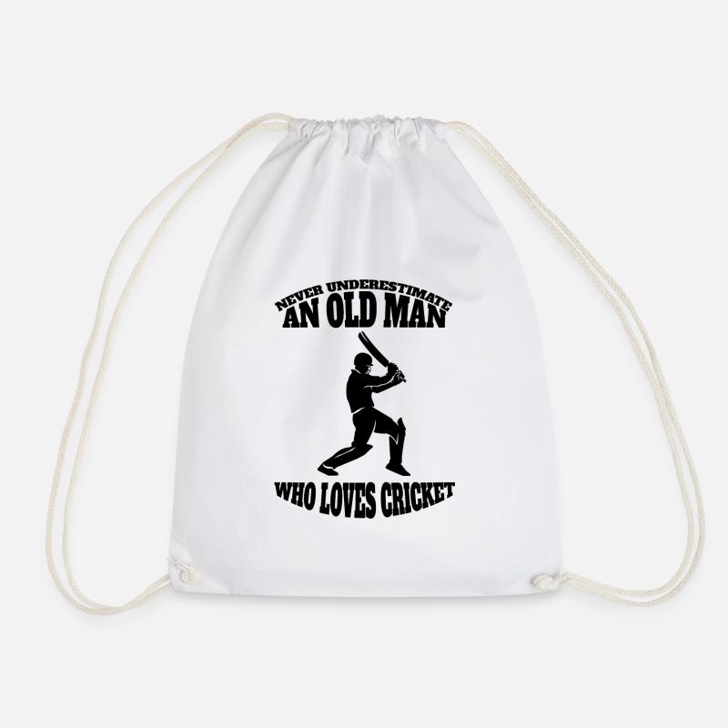 Cricket team Cricket team Cricket team - Drawstring Bag - white