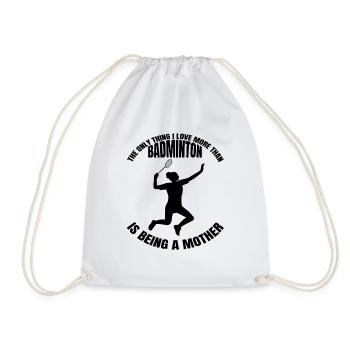Badminton Mom Federball Mama Badmintonteam Mutter - Turnbeutel - Weiß - Vorne