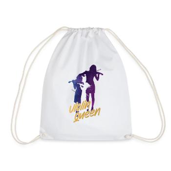 Violon Violoniste Fille Violon Queen - Sac de sport léger - blanc - Devant