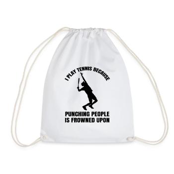 Tennis players Tennis Tennis club Tennis lovers - Drawstring Bag - white - Front