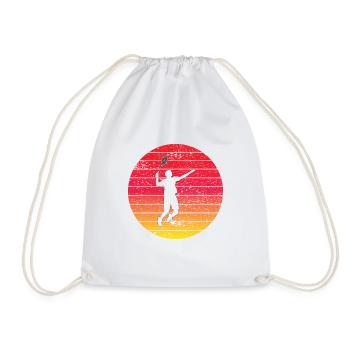 Équipe de badminton Équipe de badminton Fan de badminton - Sac de sport léger - blanc - Devant