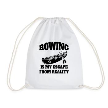 Rowing Rowing Team Rowing Rowing Club - Drawstring Bag - white - Front
