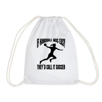 Handball player Handball Handball team Handball fan - Drawstring Bag - white - Front