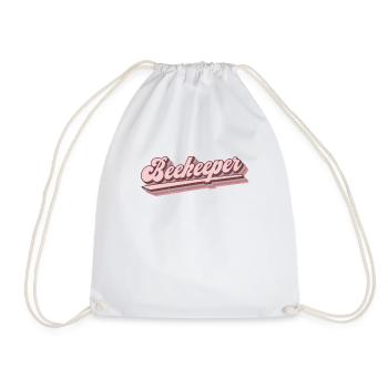 Funny beekeepers & bees - Drawstring Bag - white - Front