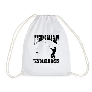 Fishing Fishing Fishing Fishing Fishing Hooks - Drawstring Bag - white - Front