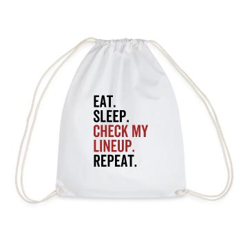 Manger dormir Vérifiez ma gamme Répéter - Sac de sport léger - blanc - Devant