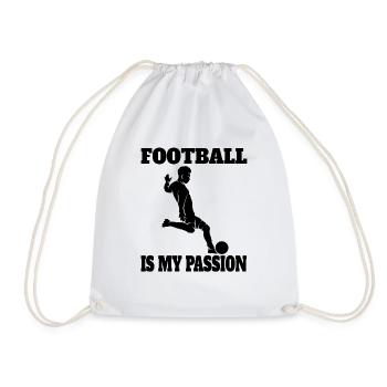 Football Team Football Player Football Design - Drawstring Bag - white - Front
