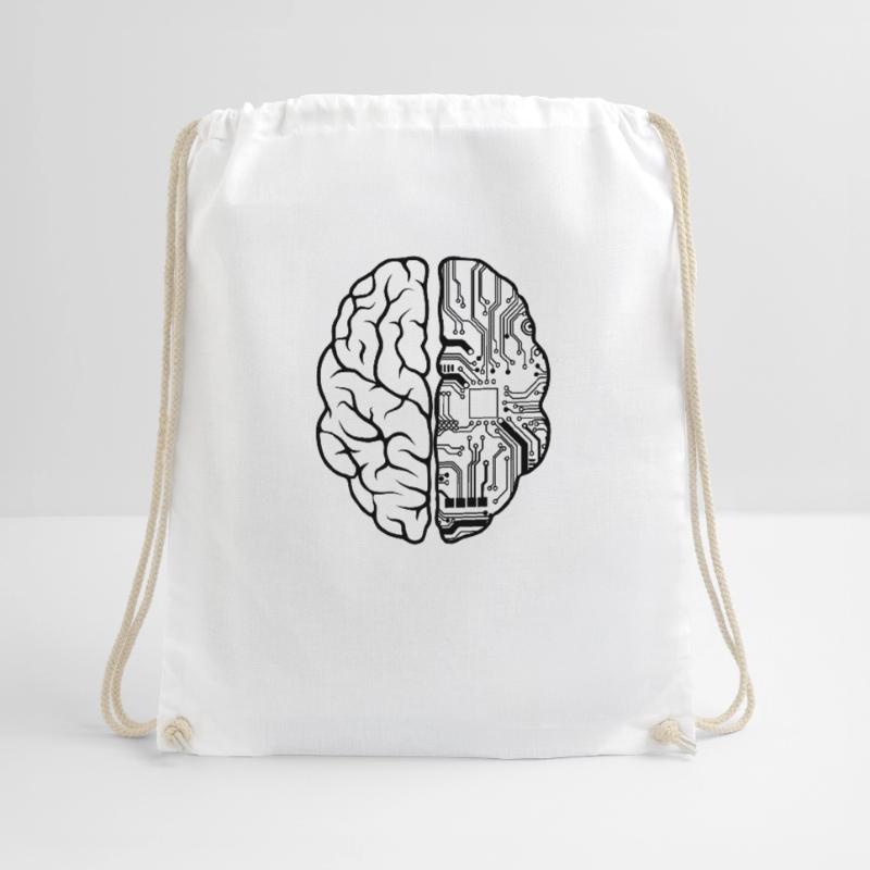 Programmierer Coder - Entwickler Programmieren Brain Fun Turnbeutel