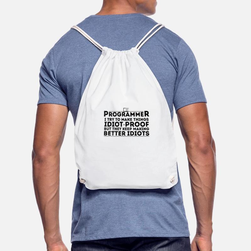 Funny Programmer Humor Computer Coder Programming Drawstring Bag