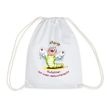 La floraison est mon droit de naissance / mouches roses - Sac de sport léger - blanc - Devant
