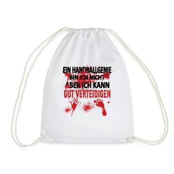 Handball Zubehör handballer Motiv - Turnbeutel - Weiß - Vorne