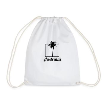 Australie Palm Tree Holiday Trip Souvenir - Sac de sport léger - blanc - Devant