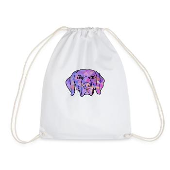 Weimaraner - Turnbeutel - Weiß - Vorne